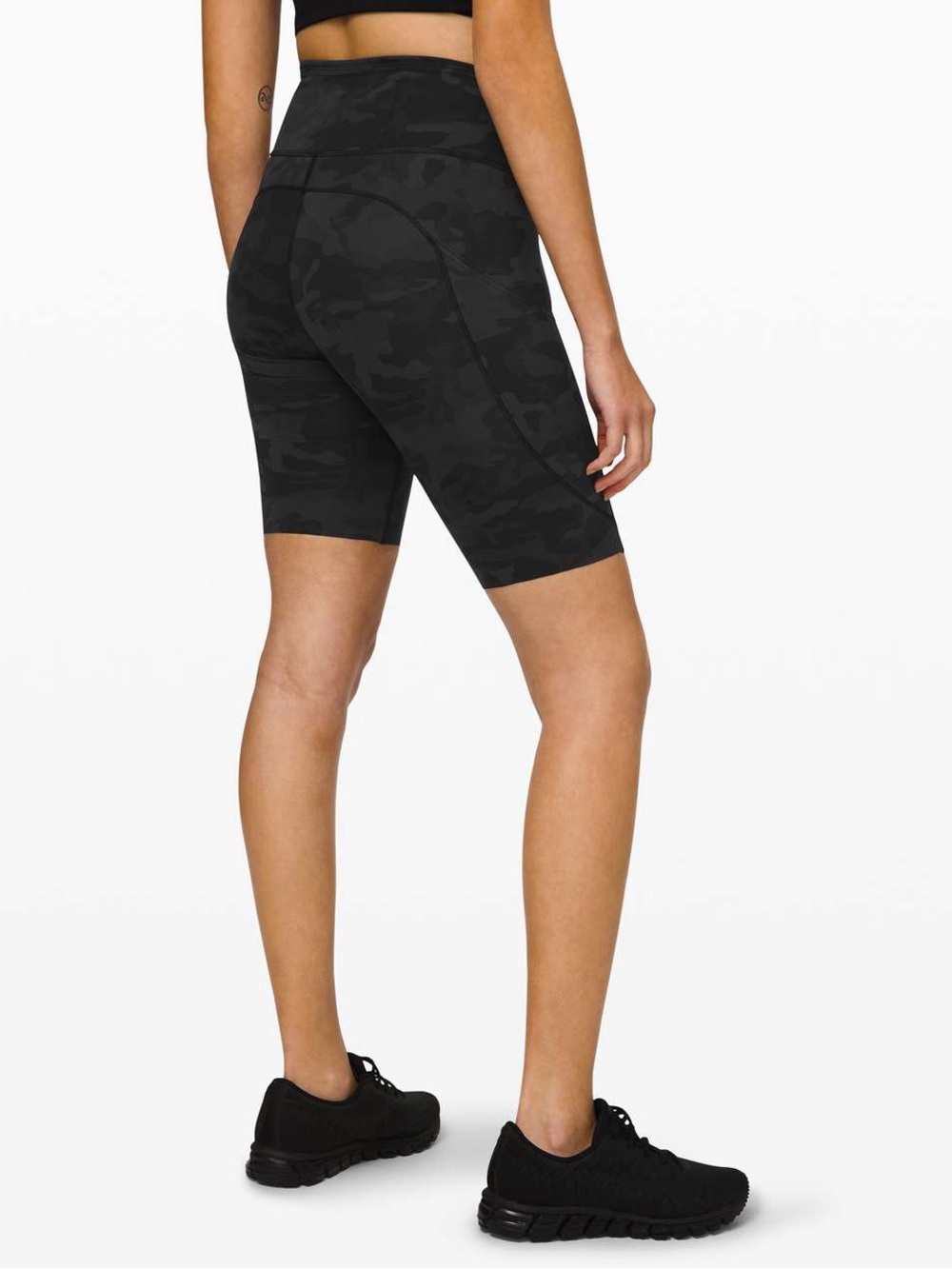lululemon athletica High-Rise Black Camo Bike Shorts